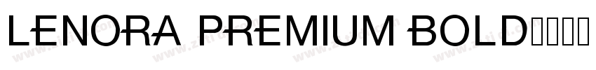 Lenora Premium Bold字体转换